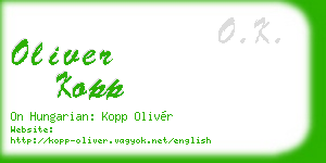 oliver kopp business card