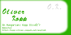 oliver kopp business card
